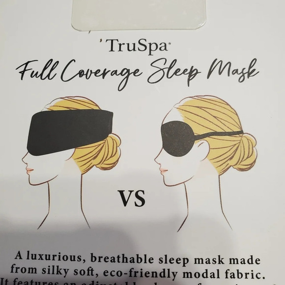 New TruSpa Full Coverage Sleep Mask Travel Meditation Ergonomic - Picture 3 of 3